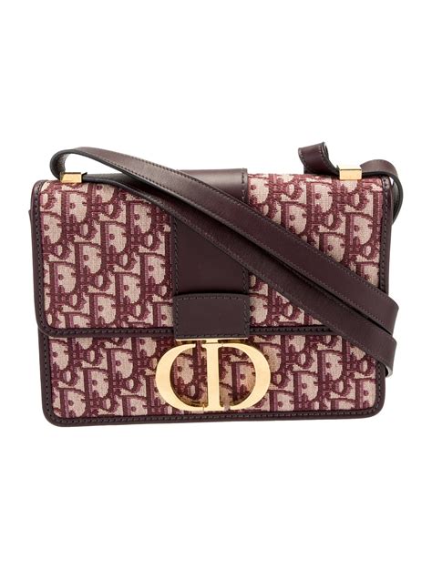 burgundy Dior oblique 30 montaigne